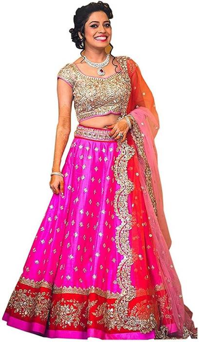 Ross and Rack Embroidered Semi Stitched Lehenga, Choli Blouse Designs