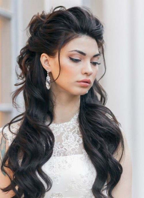 Wedding Party Long Hair Style