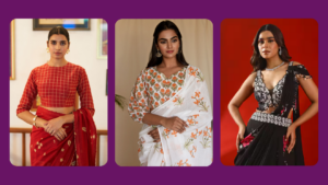 Floral Blouses Designs, floral saree blouse designs,floral organza saree blouse designs,blouse design for floral print saree, floral print saree blouse designs