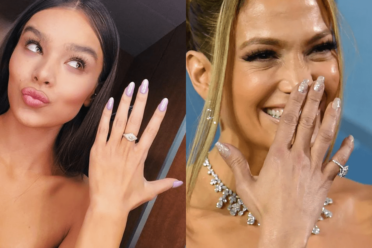 Celebrity Nails, Actresses Finger Nail Art Designs