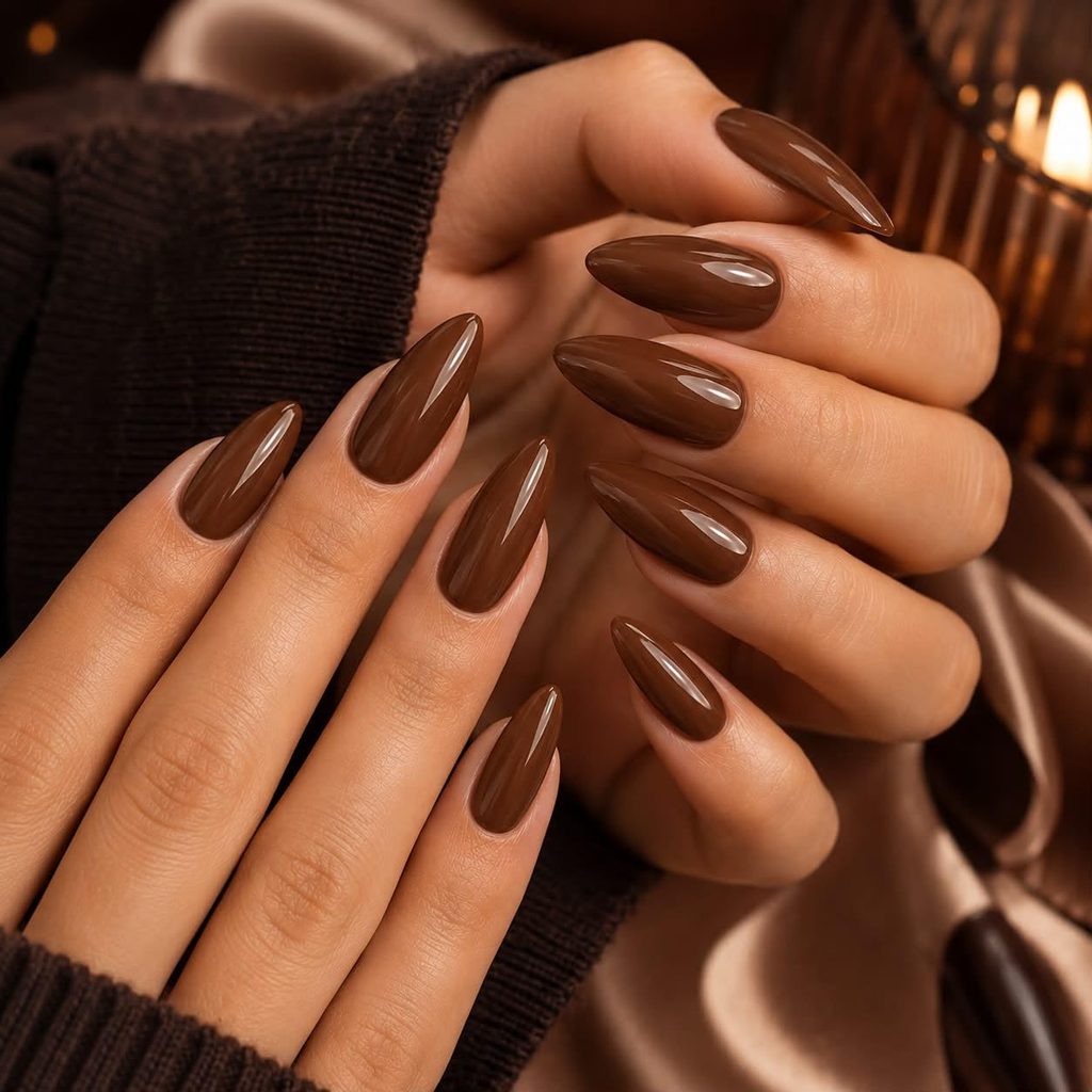 THR3E STROKES Chocolate-Coffee Brown Gel Polish